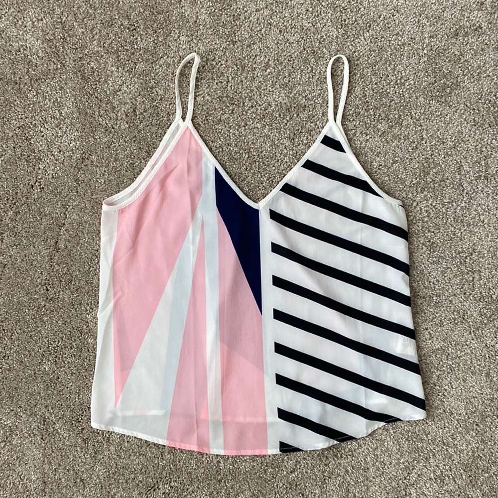 SHEIN Striped Colorblock Cami Top